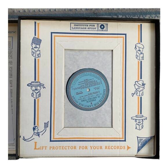 Learn French In Record Time 2x12" LP Hi Fidelity 1958 Columbia MINT No Book - Picture 5 of 12